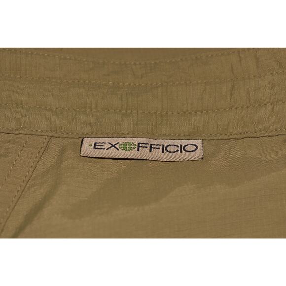 EXOFFICIO $65 Drawcord Waist Nylon Hiking Shorts Tan Size 18 - Picture 3 of 4